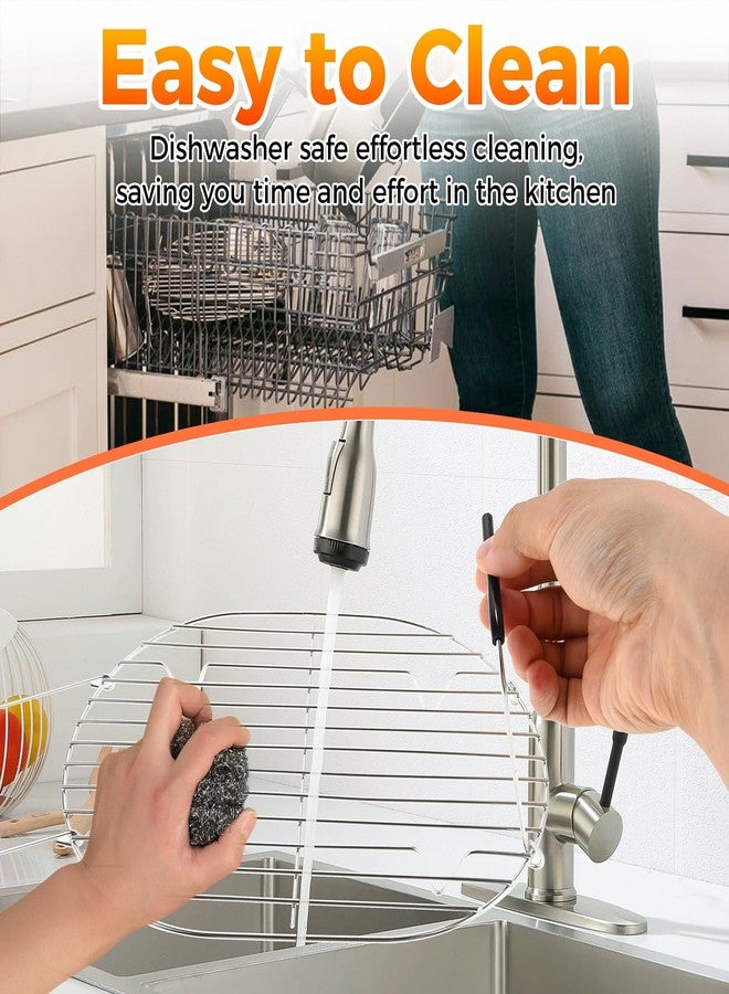 DRELD Steam and Roast Rack Compatible with Ninja Foodi Possible Cooker Pro 8.5 Quart MC1000, MC1001, MC1010 Slow Cooker Crock Pot - Stainless Steel Pot Roasting Rack with Silicone Protected Feet & Handles - Image 4