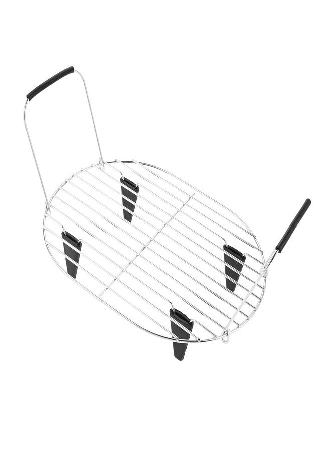 DRELD Steam and Roast Rack Compatible with Ninja Foodi Possible Cooker Pro 8.5 Quart MC1000, MC1001, MC1010 Slow Cooker Crock Pot - Stainless Steel Pot Roasting Rack with Silicone Protected Feet & Handles - Image 1