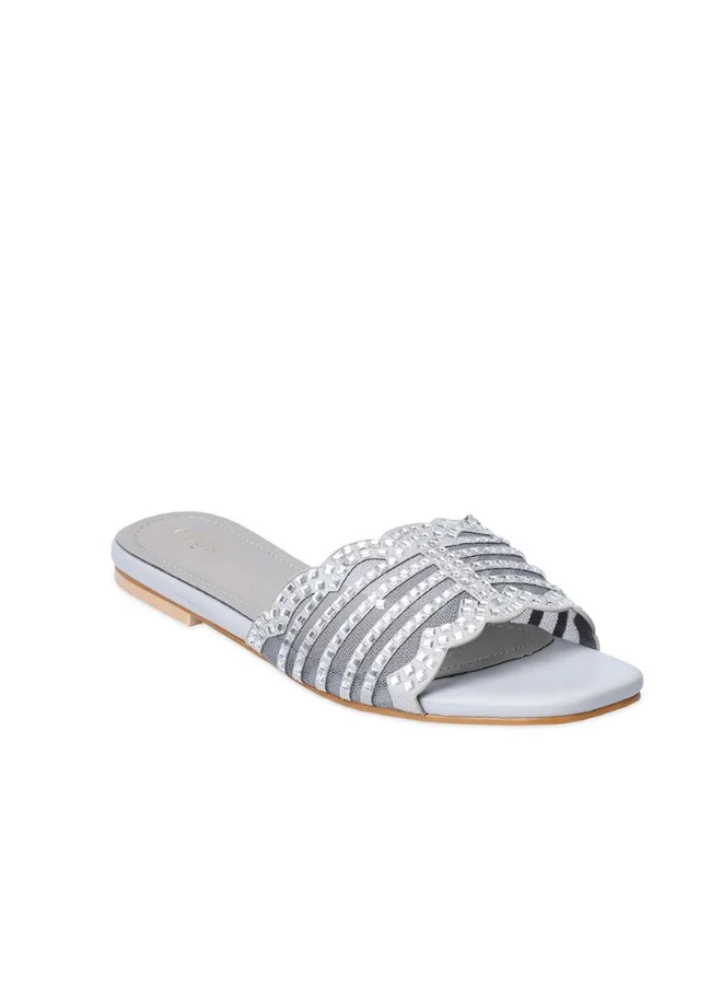 فايور صندل سلايد شبكي مرصع بالماس