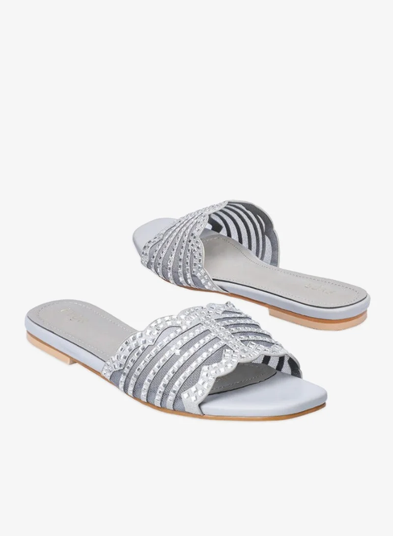 Fyor  Mesh Diamante Slide Sandal MY 258 for Women | Best Price UAE