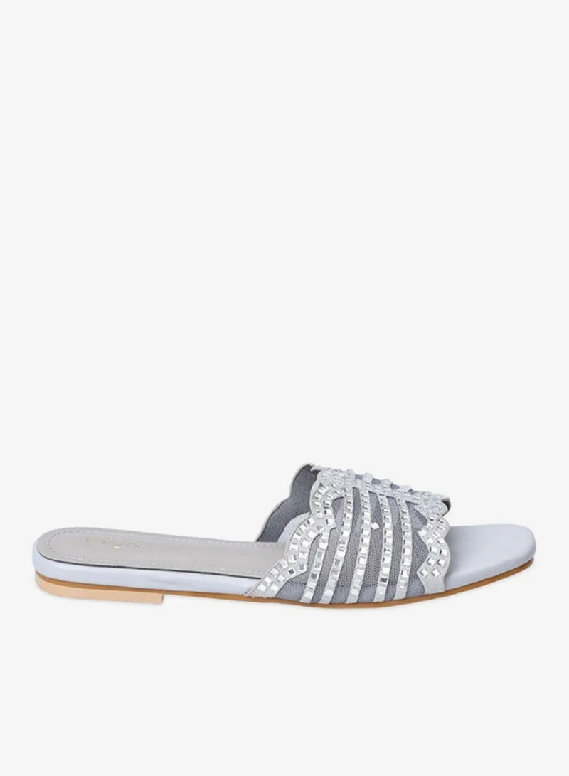 FYOR Mesh Diamante Slide Sandal MY 258