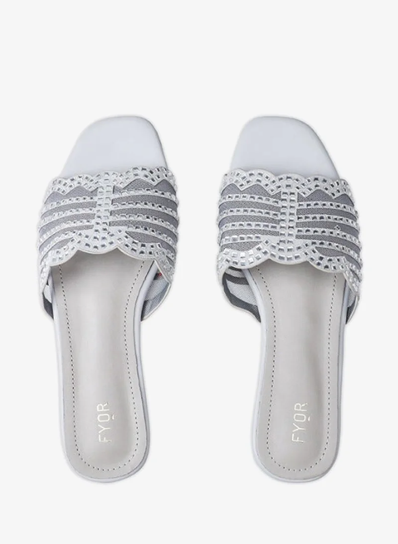 Fyor  Mesh Diamante Slide Sandal MY 258 for Women | Best Price UAE