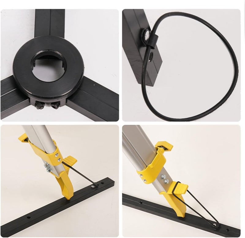 Diydeg Foldable Tripod Stabilizer Floor Guide, Lightweight Leveling Kit with O Loop, Foldable Triangular Strut for Enhanced Stability Precision Measurementstrut - Image 3