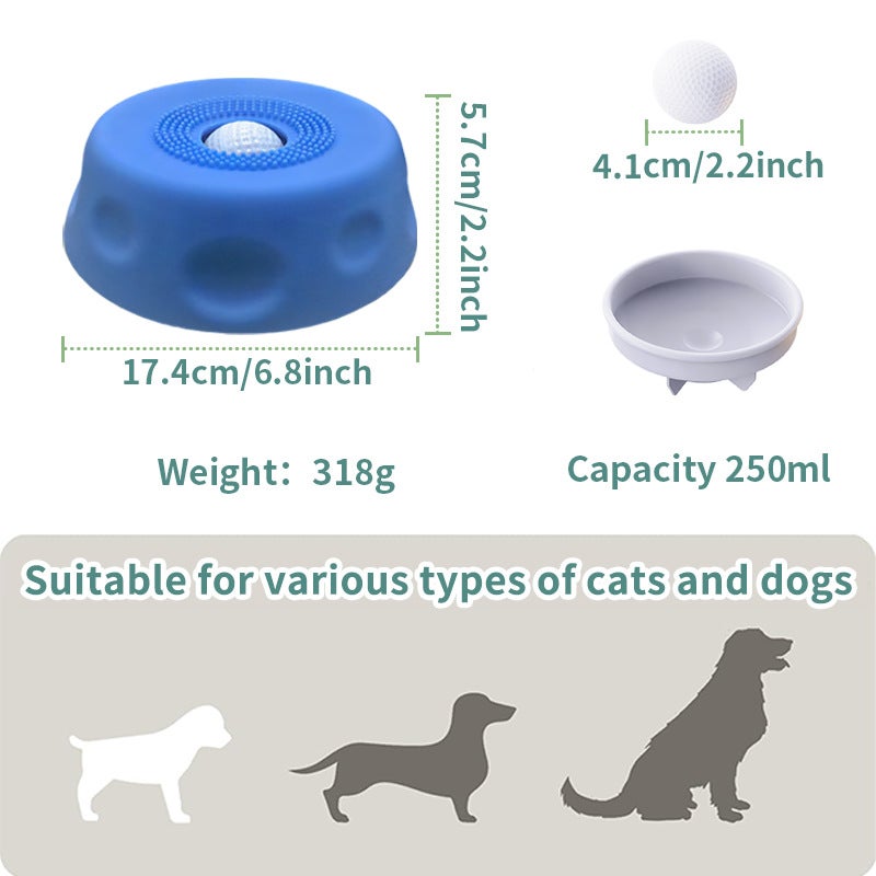 Pet Dog Liquid Lick Bowl Slow Feeder Ball Anti-slip Silicone - Image 4