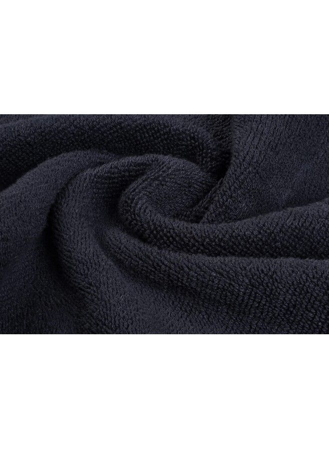 [12 Pack] Bleach Safe Black Makeup Towels : Luxury Ultra Soft Cotton Face Washcloths Make up Removal