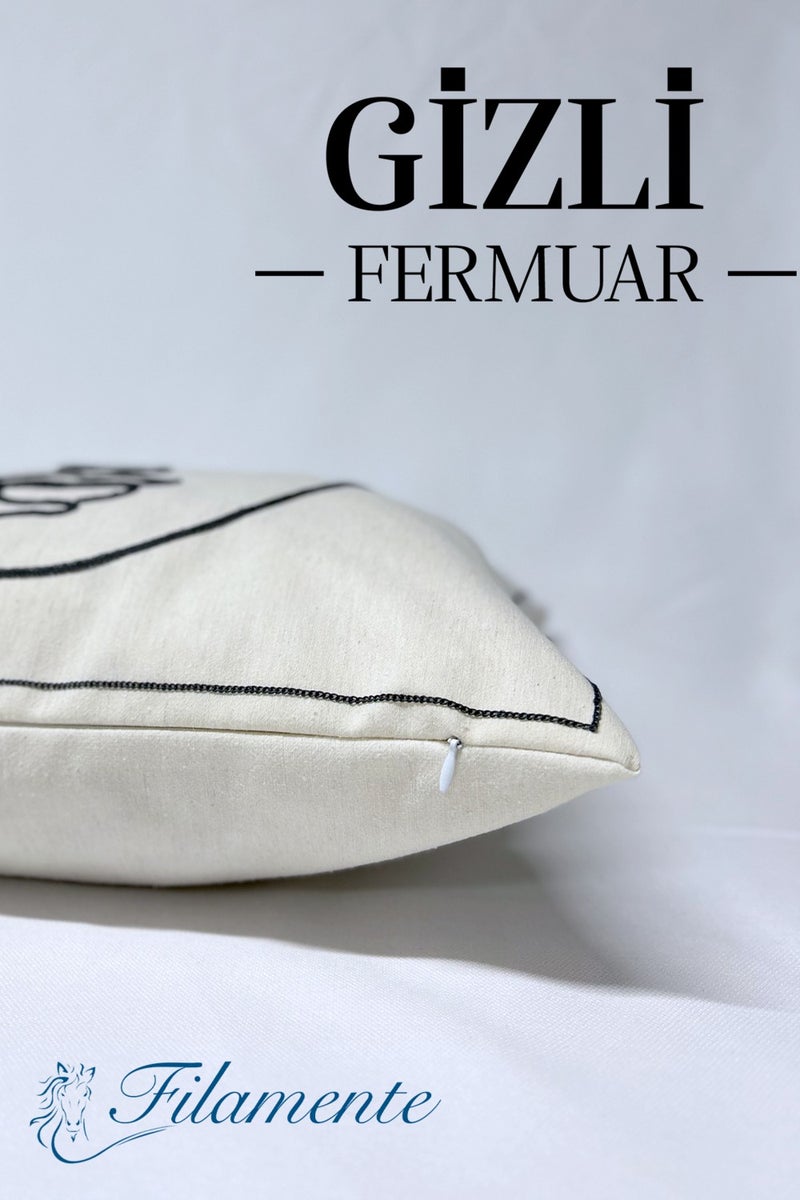 Filamente Special Design Real Punch Punch Pattern Bohemian Cushion Cover Beige  - Image 3