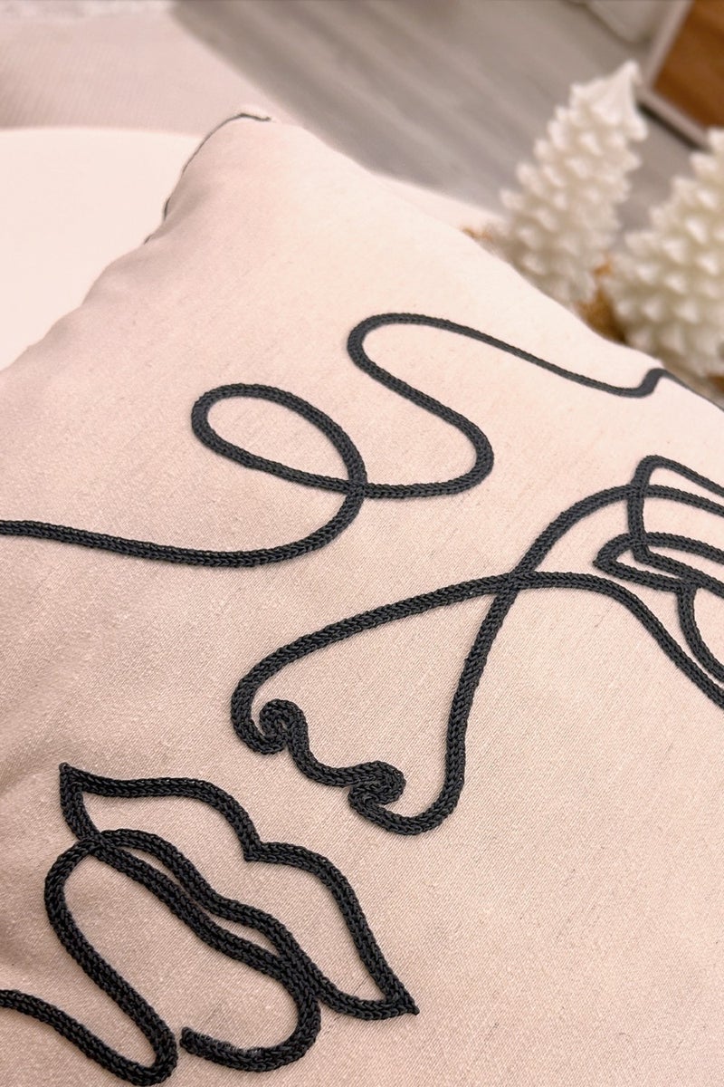 Filamente Special Design Real Punch Punch Pattern Bohemian Cushion Cover Beige  - Image 2