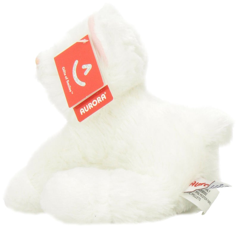 AuroraÂ® Adorable Mini Flopsieâ„¢ Sugar Tooâ„¢ Stuffed Animal - Playful Ease - Timeless Companions - White 8 Inches - Image 2