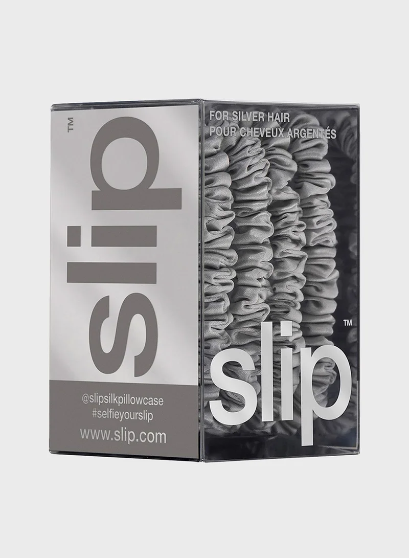 SLIP skinny scrunchies - set of 4