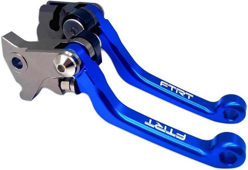 FTRT Pivot Dirt Bike Brake Clutch Levers for YZ125/YZ250/YZ426F/YZ450F 2001-2007, YZ250F 2001-2006 - Blue - Image 1