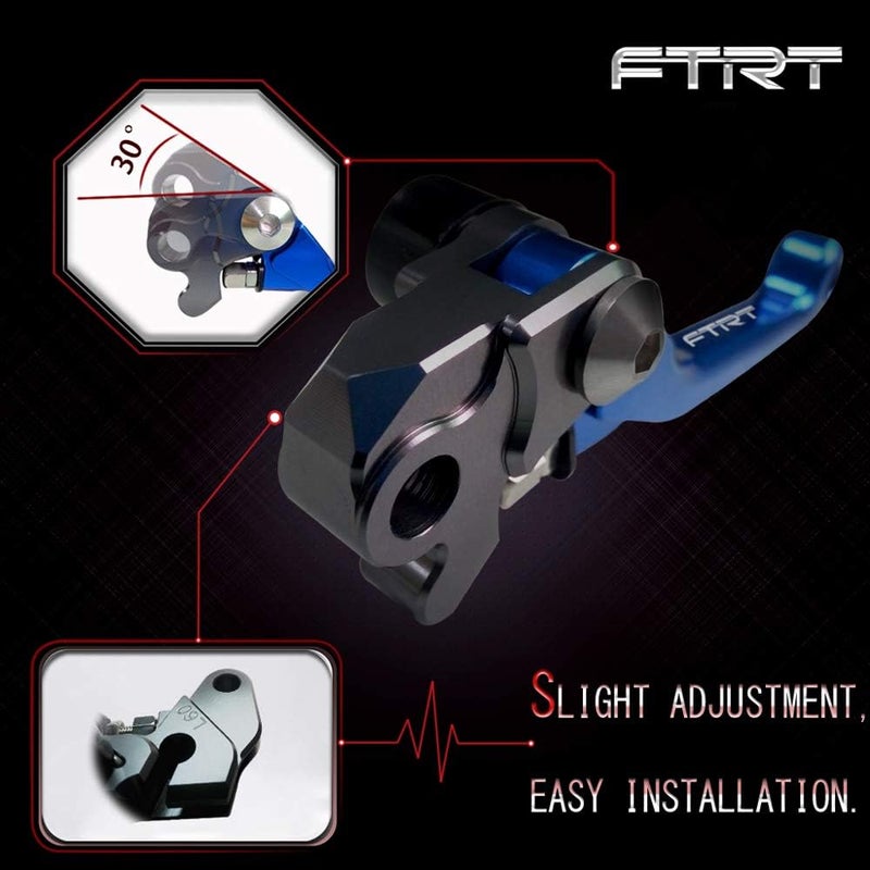 FTRT Pivot Dirt Bike Brake Clutch Levers for YZ125/YZ250/YZ426F/YZ450F 2001-2007, YZ250F 2001-2006 - Blue - Image 3