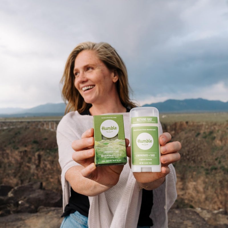 HUMBLE SIMPLE AND TRUE. HUMBLE BRANDS Original Formula Aluminum-free Deodorant. Long Lasting Odor Control with Baking Soda and Essential Oils, Lemongrass & Sage, Pack of 1 - Image 4