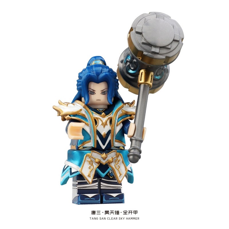 Sea God Tang San Building Blocks with Sky Hammer and Armor - Image 1