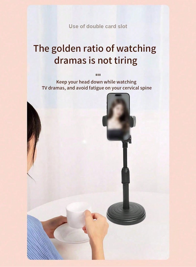 Digipace Universal Mobile Phone Holder Stand, Height Angle Adjustable Cell Phone Stand for Office, Flexible Desk iPhone Stand Compatible with All Phones - Image 4