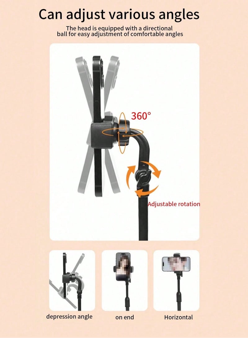Digipace Universal Mobile Phone Holder Stand, Height Angle Adjustable Cell Phone Stand for Office, Flexible Desk iPhone Stand Compatible with All Phones - Image 5