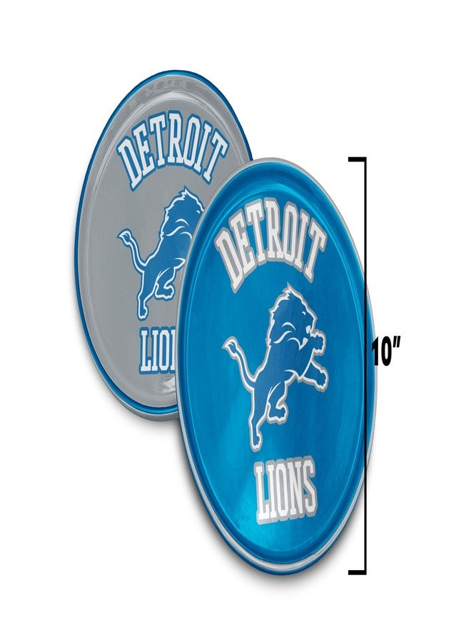 Proformance Home NFL Detroit Lions Home and Away 2 Pack Round Serving Plates - Image 3