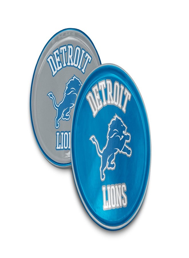 Proformance Home NFL Detroit Lions Home and Away 2 Pack Round Serving Plates - Image 1