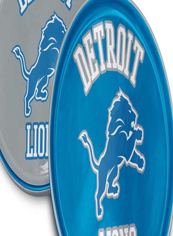 Proformance Home NFL Detroit Lions Home and Away 2 Pack Round Serving Plates - Image 2