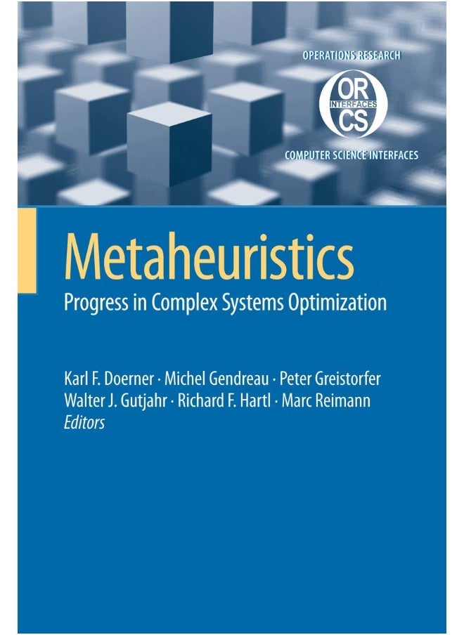Metaheuristics: Progress in Complex Systems Optimization 