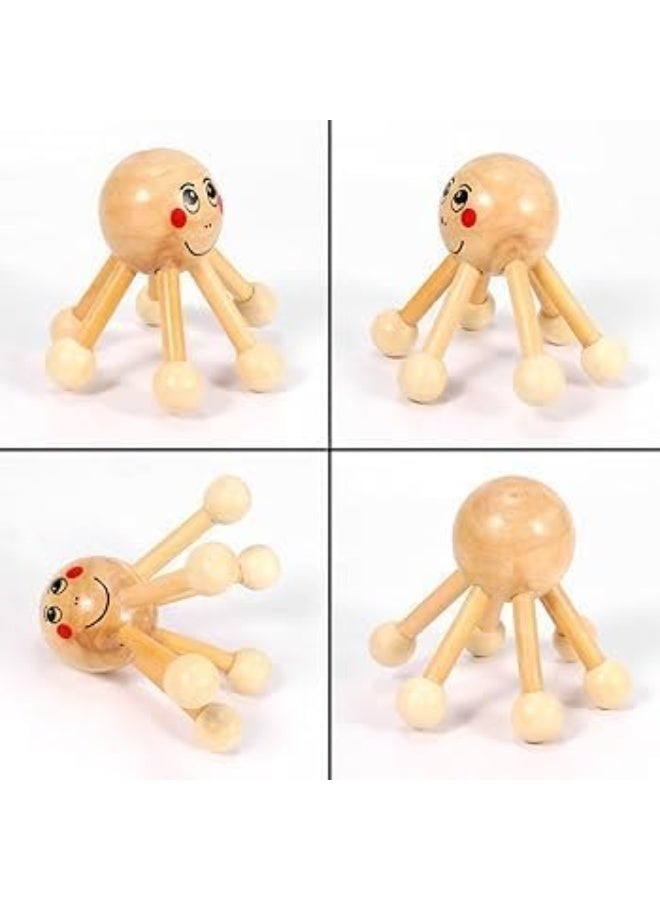 Handheld Natural Wooden Massage Tools - Body Roller For Cellulite & Muscle Relief (Multi-Shapes) - Image 2