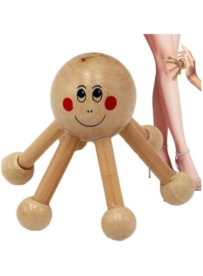Handheld Natural Wooden Massage Tools - Body Roller For Cellulite & Muscle Relief (Multi-Shapes) - Image 1