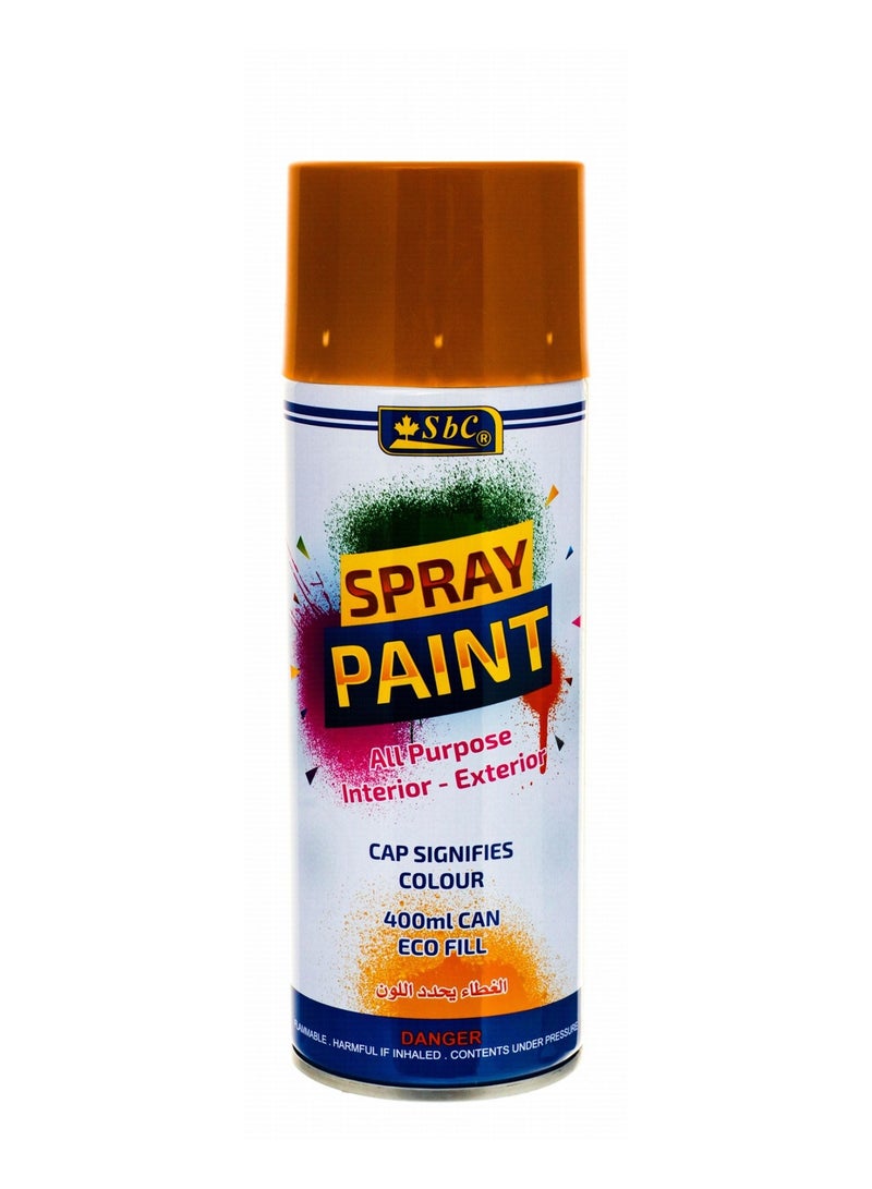 SBC All Purpose Spray Paint 400ml Content Brown - Image 1
