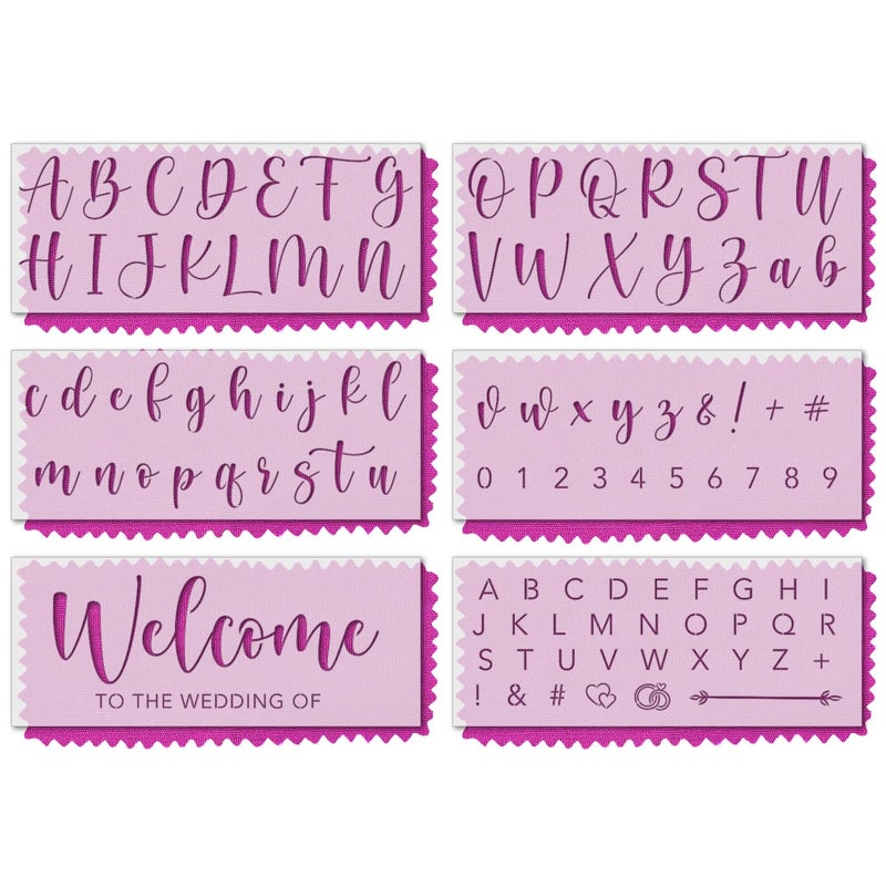 Stencil Stop Wedding Stencils Set of 6  Reusable Stencils for Painting on Wood Walls Fabric  Rocks  Durable 14 Mil Mylar Plastic for DIY Crafts  Wedding Decor Projects