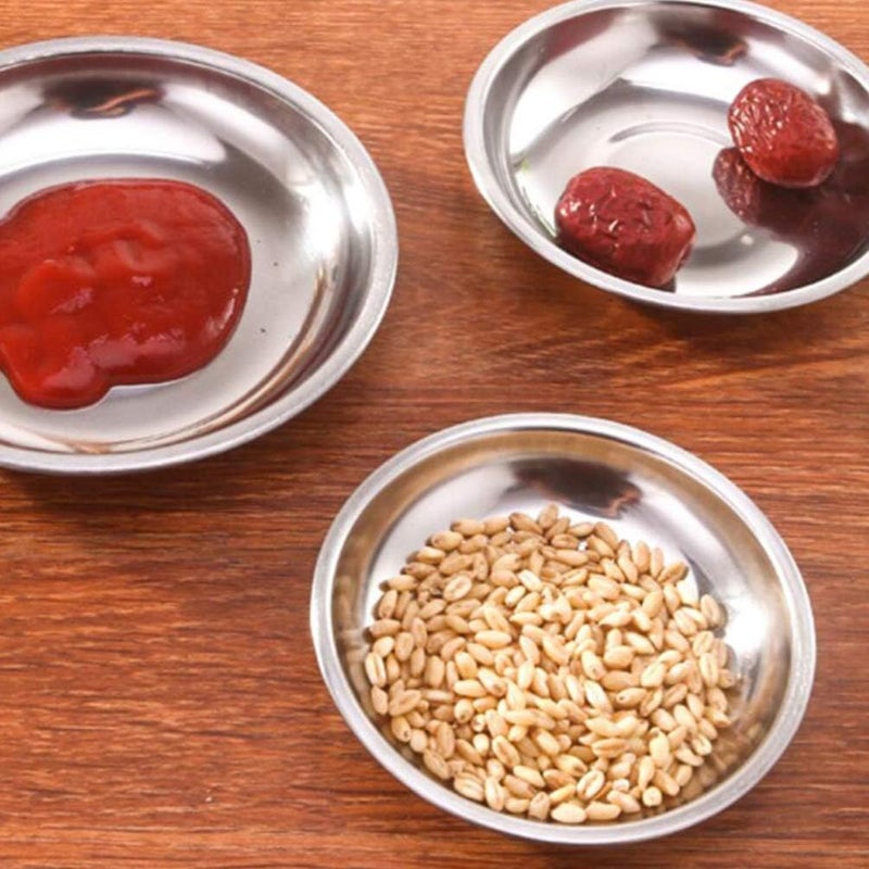 DOITOOL أطباق مقبلات صغيرة دائرية من الفولاذ المقاوم للصدأ 10 قطع من DOITOOL - Image 2