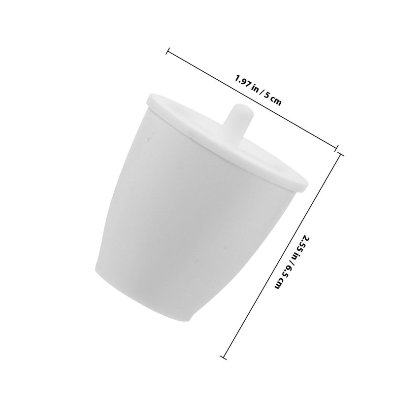 Laboratory Crucible Experiment Crucible Cup Laboratory Research Crucible with Lid 50ml - Image 2