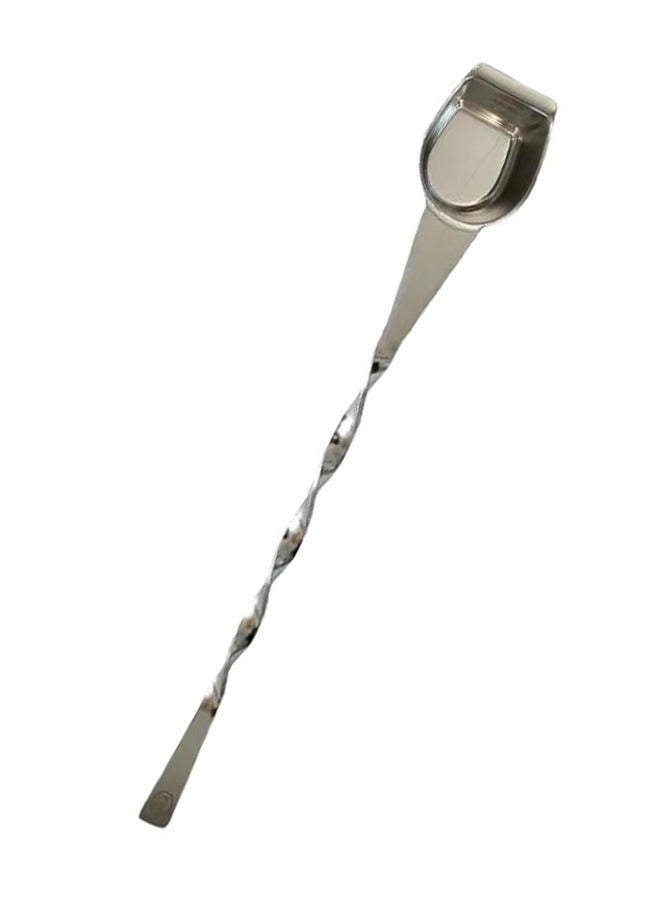 Rattleware Stainless Steel Spoon Twist – Espresso Spoon with Graduated Measure and Scraper Front – Precision Coffee Scoop, Barista Tool, Measuring Spoon, Professional Café Accessory.