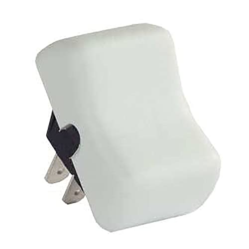 JR Products 14065 White Momentary-On/Off Switch - Image 1