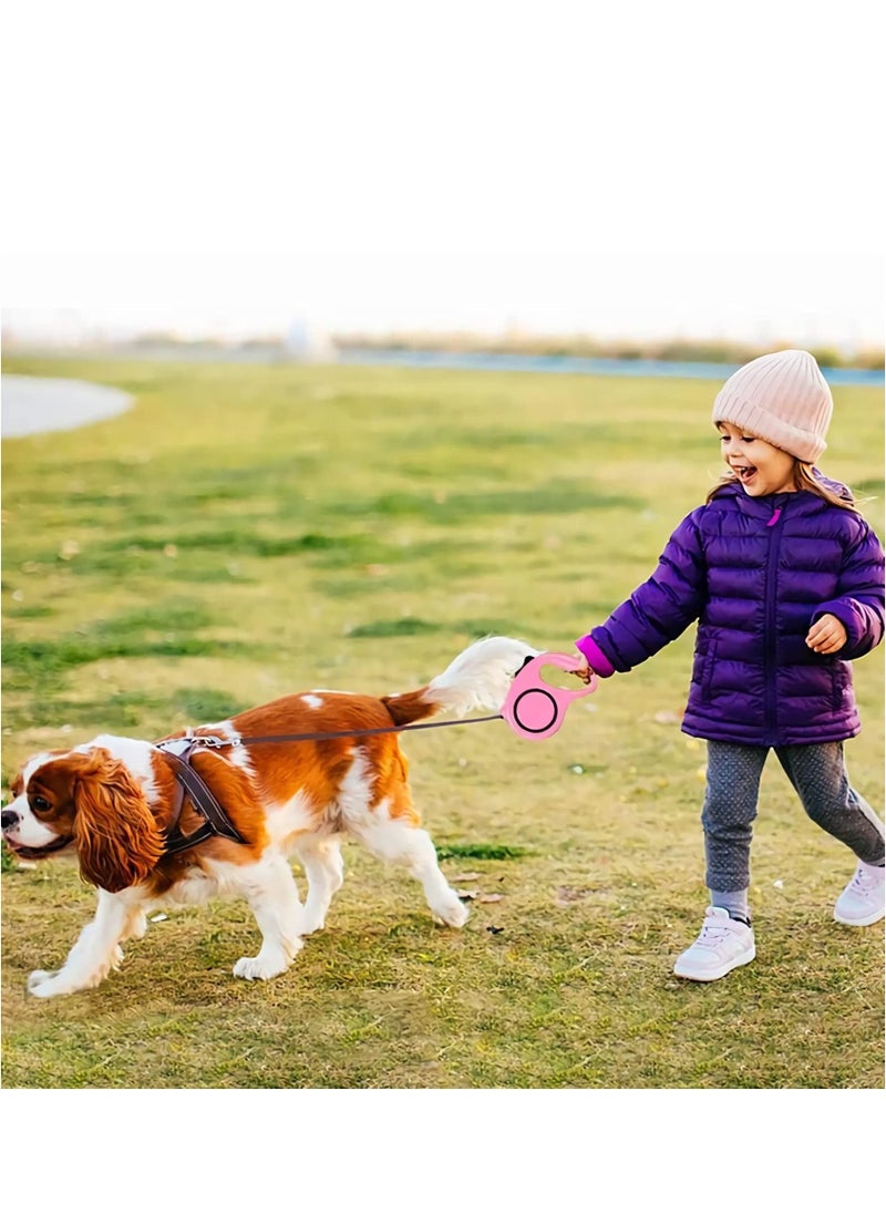KASTWAVE - Retractable Dog Leash, Pet Walking Leash with Anti-Slip Handle, Strong Nylon Tape, Tangle-Free,One-Handed One Button Lock & Release, Suitable for Small/Medium Dog Or Cat - Image 1