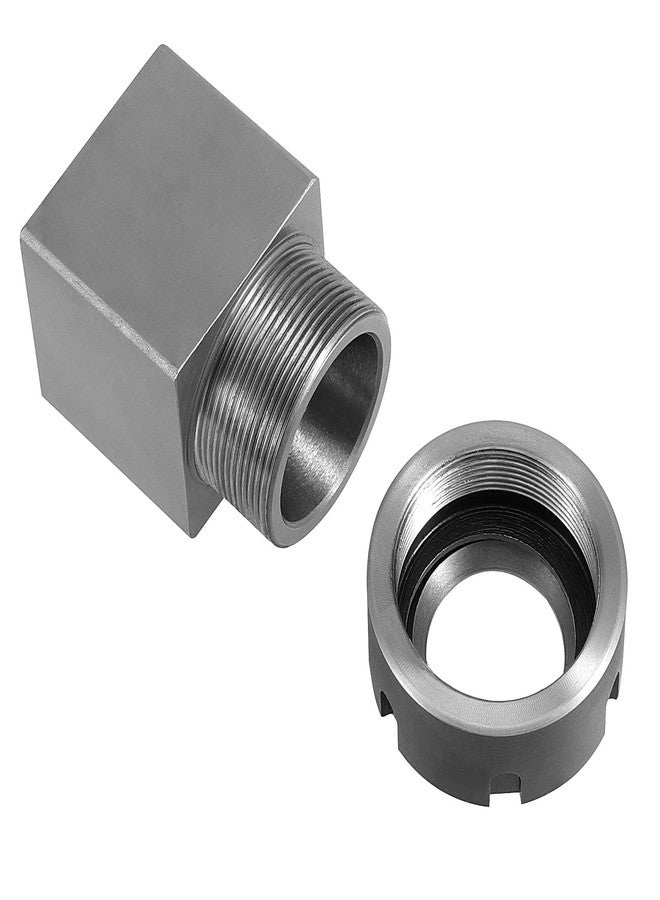 ZEONHAK ER 32 Collet Block, Hard Steel Fast Set-Up Spring Chuck Block Holder with Collet Nut for CNC Milling Lathe Engraving Tool, Square - Image 5