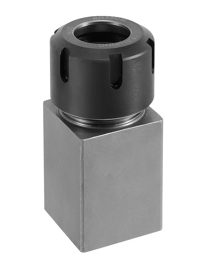 ZEONHAK ER 32 Collet Block, Hard Steel Fast Set-Up Spring Chuck Block Holder with Collet Nut for CNC Milling Lathe Engraving Tool, Square - Image 2