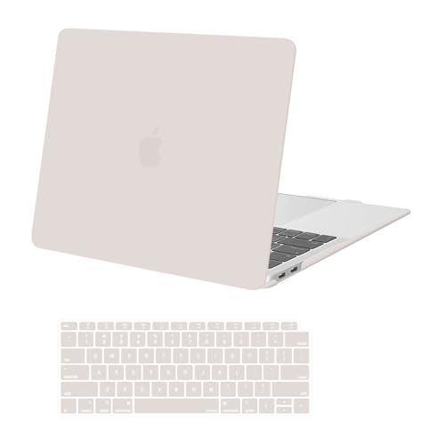 MOSISO Compatible with MacBook Air 13 inch Case 2022 2021 2020 2019 2018 Release A2337 M1 A2179 A1932 Touch ID, Plastic Hard Shell Cover&Keyboard Cover for MacBook Air 13.3 inch Case, Rock Gray - Image 1