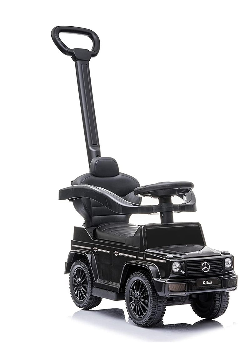 Mercedes G-Class Pedal & Manual Drive Children's Car with Steering Wheel and Hand Control - Licensed Children's Model - Black Color  - Image 1