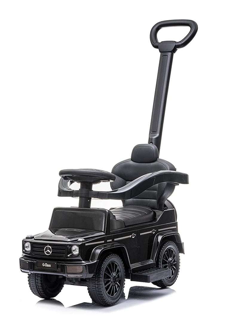 Mercedes G-Class Pedal & Manual Drive Children's Car with Steering Wheel and Hand Control - Licensed Children's Model - Black Color  - Image 2