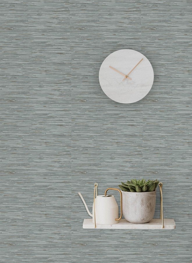 NuWallpaper Grassweave Blue Peel and Stick Wallpaper, NUS4991 - Image 3