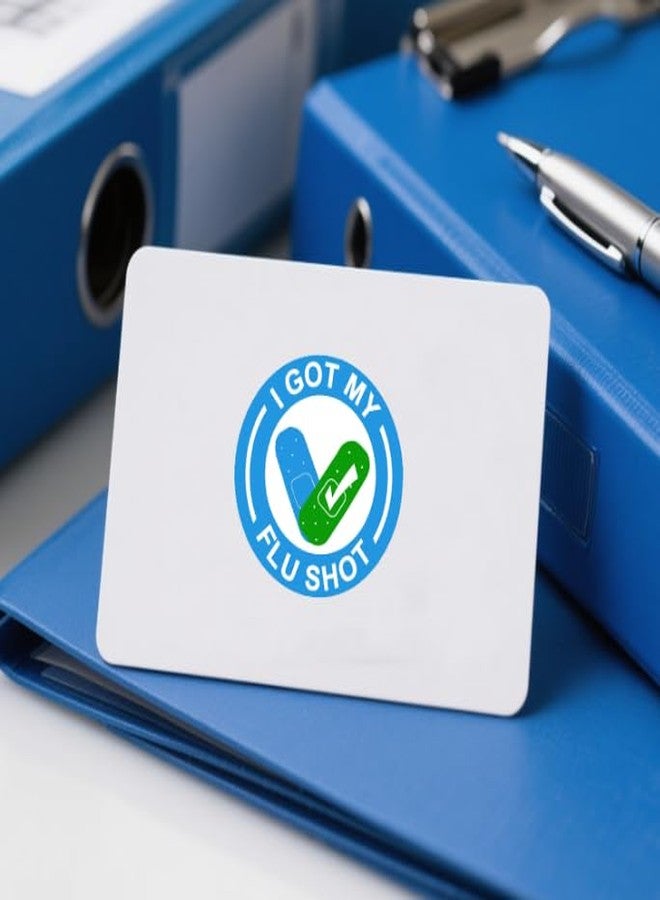 Remarkable I Got My Flu Shot Stickers Waterproof Vaccine Stickers，1.5 Inch Blue Flu Season Sticker (500 Labels) - Image 5