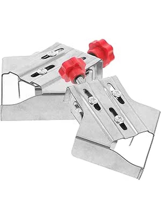 Stainless Steel Right Angle Clamp Adjustable 90 Degree Woodworking Tool 2 Pack - Image 1