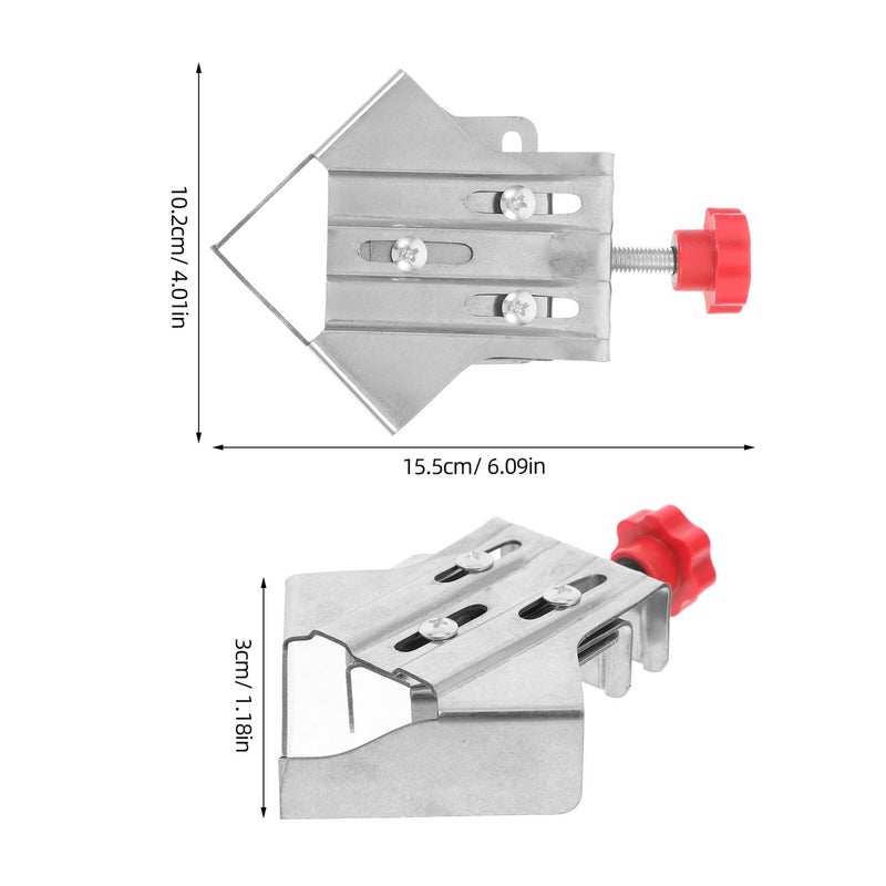Stainless Steel Right Angle Clamp Adjustable 90 Degree Woodworking Tool 2 Pack - Image 3
