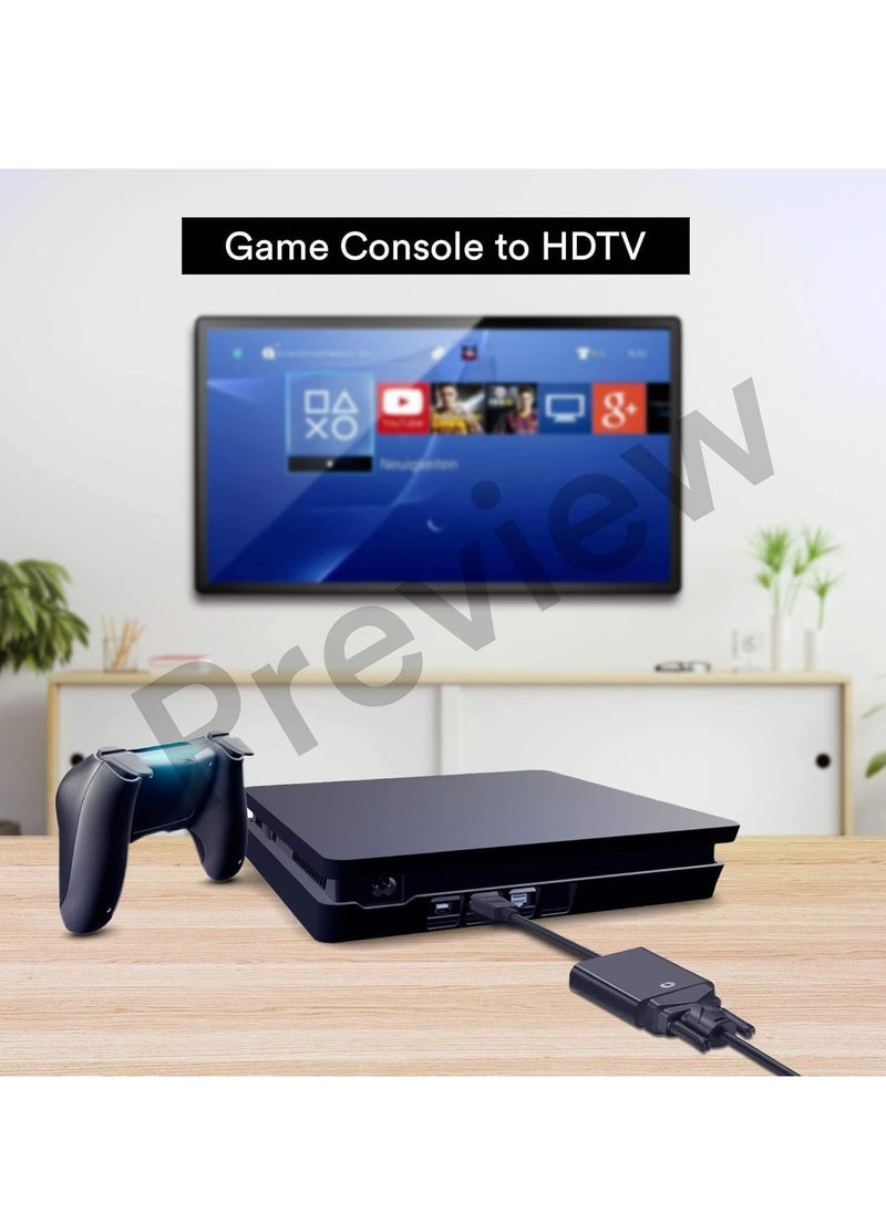 JAJEEK HDMI to VGA Adapter Cable, HDMI Male to VGA Female Converter, Gold-Plated Connectors, Extension for PC, Laptop, Monitor, Projector, HDTV Compatibility - Image 5