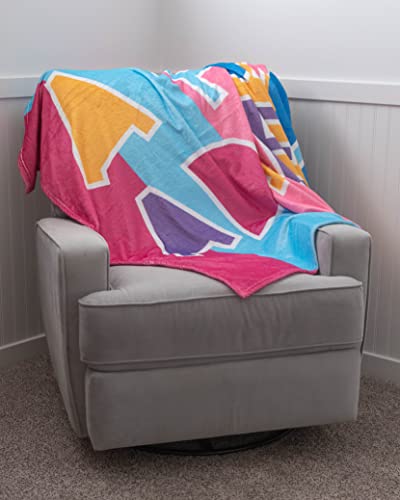 A FOR ADLEY Merch, Super Colorful and Super Big Comfy Cozy Blanket with Giant Adley Signature Logo (Color Block) - Image 4