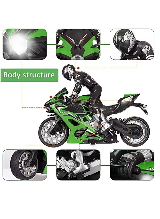 جودي بلاي ألعاب أولاد	دراجة نارية تعمل بالتحكم عن بعد، دراجة نارية بتردد 2.4 جيجاهرتز للأطفال من سن 4 و5 و6 و7 و8 سنوات فما فوق - Image 3