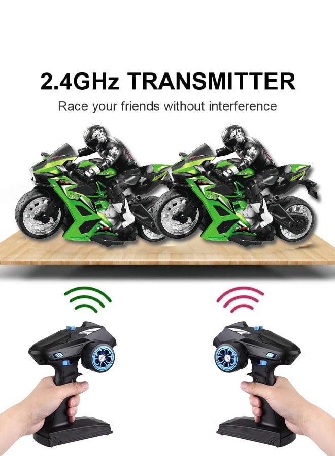 جودي بلاي ألعاب أولاد	دراجة نارية تعمل بالتحكم عن بعد، دراجة نارية بتردد 2.4 جيجاهرتز للأطفال من سن 4 و5 و6 و7 و8 سنوات فما فوق - Image 4