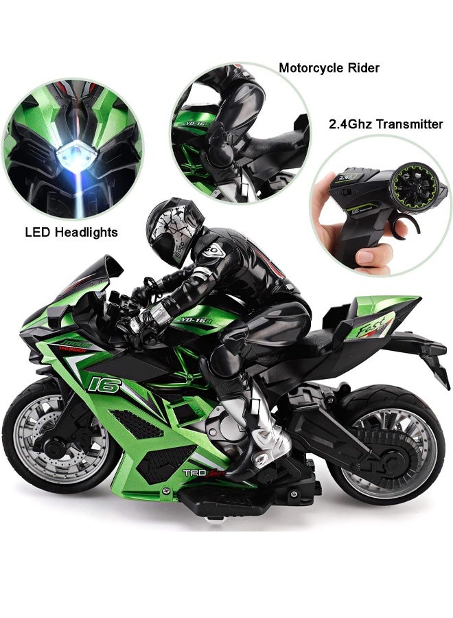 جودي بلاي ألعاب أولاد	دراجة نارية تعمل بالتحكم عن بعد، دراجة نارية بتردد 2.4 جيجاهرتز للأطفال من سن 4 و5 و6 و7 و8 سنوات فما فوق - Image 2