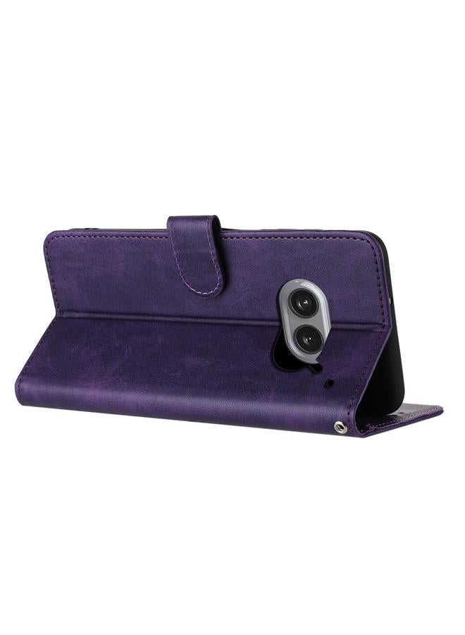 S-TOP Case For Nothing Phone 2a / 2a Plus Solid Calf Texture Flip Leather Phone Case - Image 4