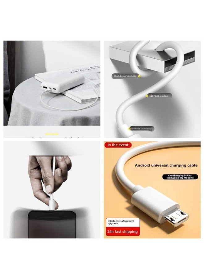 Low Temperature Fast Charging Usb Android Data Cable For Vivo/red Rice OPPO Huawei Glory Trapezoidal Fast Charging Data Cable-Color:3 Lines 99% Up Speed Official Authentic Product_about 2.0m Official Genuine Product - Image 1