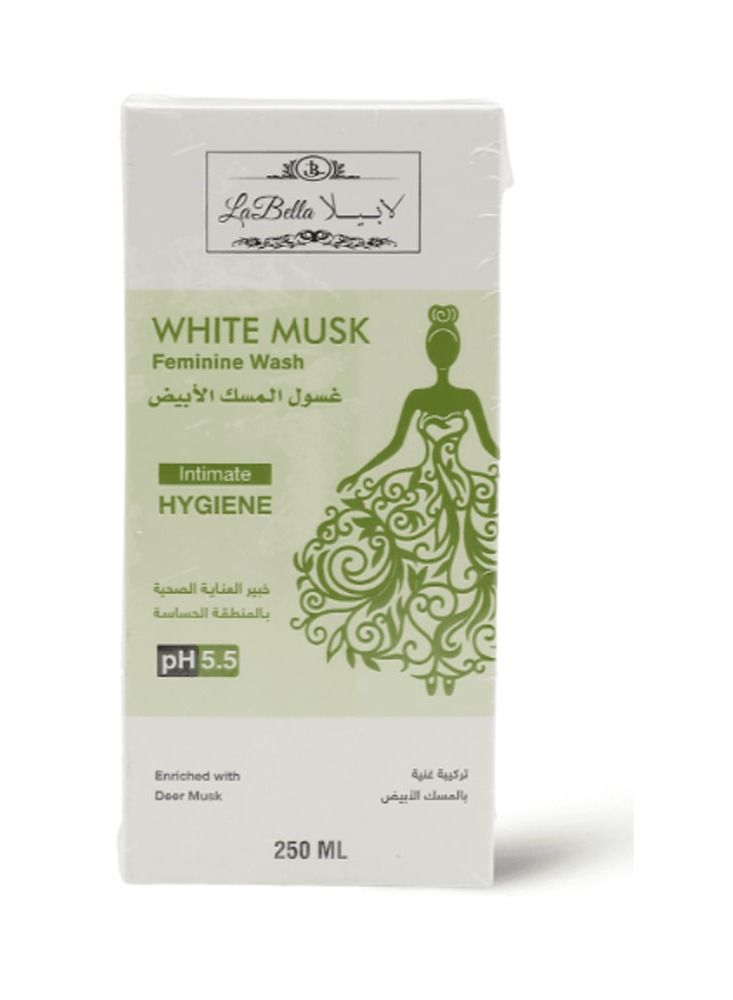 La Bella Feminine wash White Musk 250 ml - Image 1