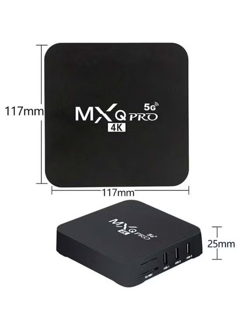 Gravity Android TV Box MXQPro 11.1 – High-Performance Streaming Media Player in Black - Image 4